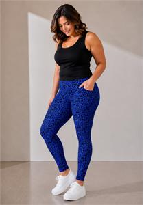 Yoga Pocket Leggings Electric Safari